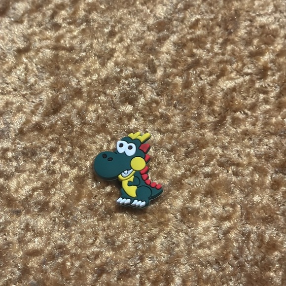 Kids Green Dinosaur Jibbitz Accessory Shoe Charm For Crocs 5/$15 - Picture 3 of 6